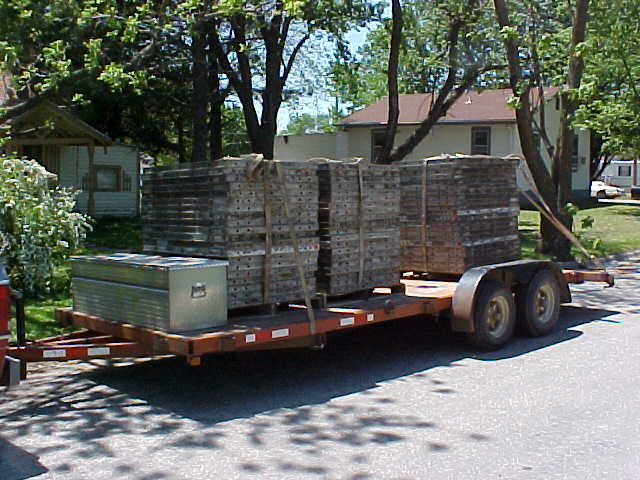 The forms ready to go to the farm.